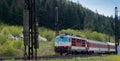 Electric locomotive 350014-7- Slovak Railways Royalty Free Stock Photo